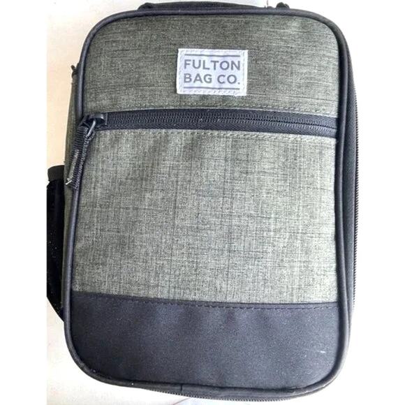 Fulton Bag Co Thermal Insulated Zippered Lunch Bag Box Upright 3.5 x 7.75 x 10.5 - Picture 1 of 5